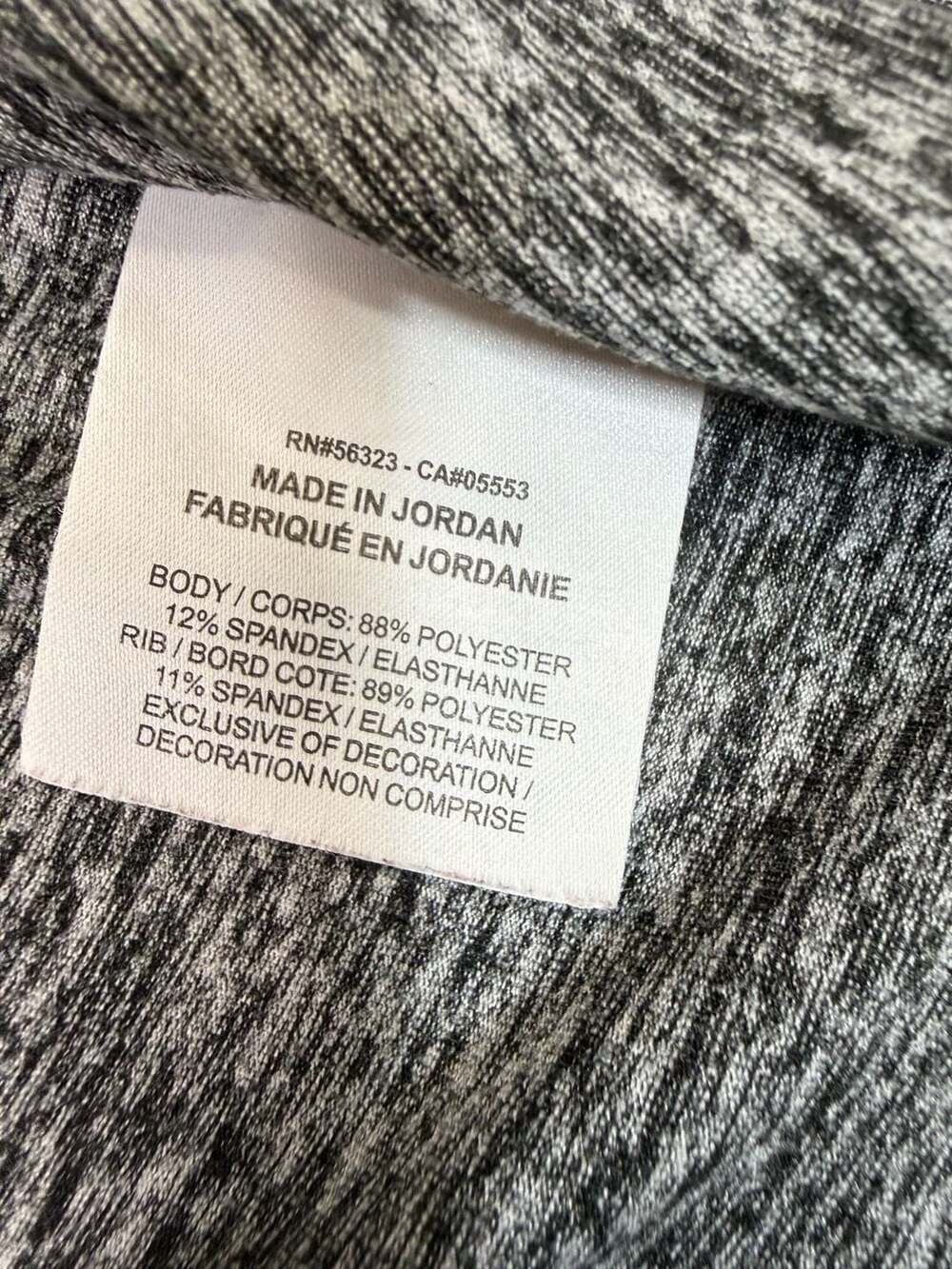 Nike Running Dri-Fit Gray Space Dye Long Sleeve Thumbhole Shirt Size Small - Picture 6 of 7
